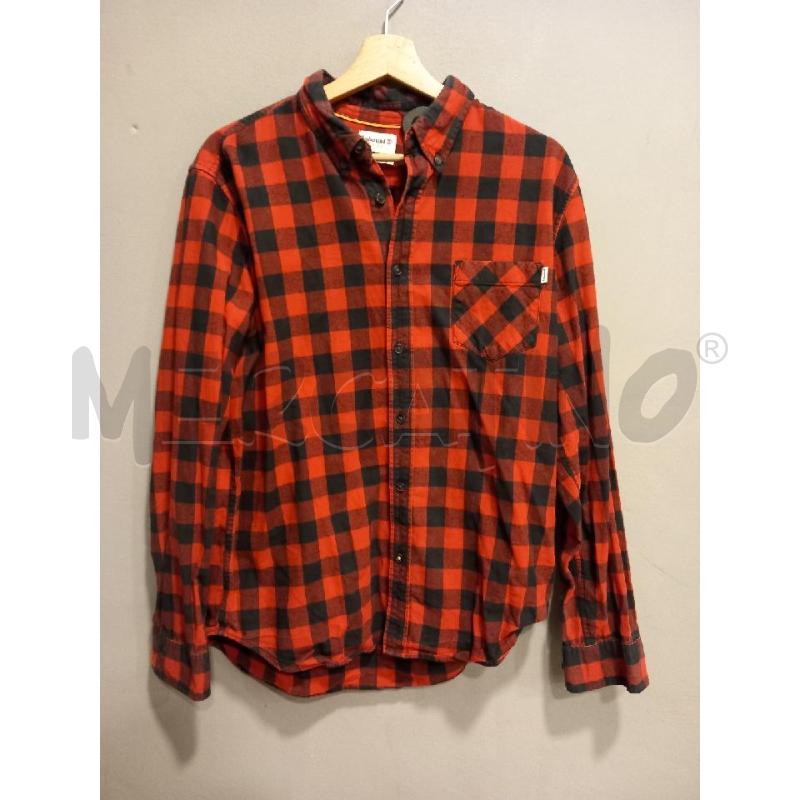 CAMICIA U TIMBERLAND ROSSO NERO  | Mercatino dell'Usato Roma porta di roma 1