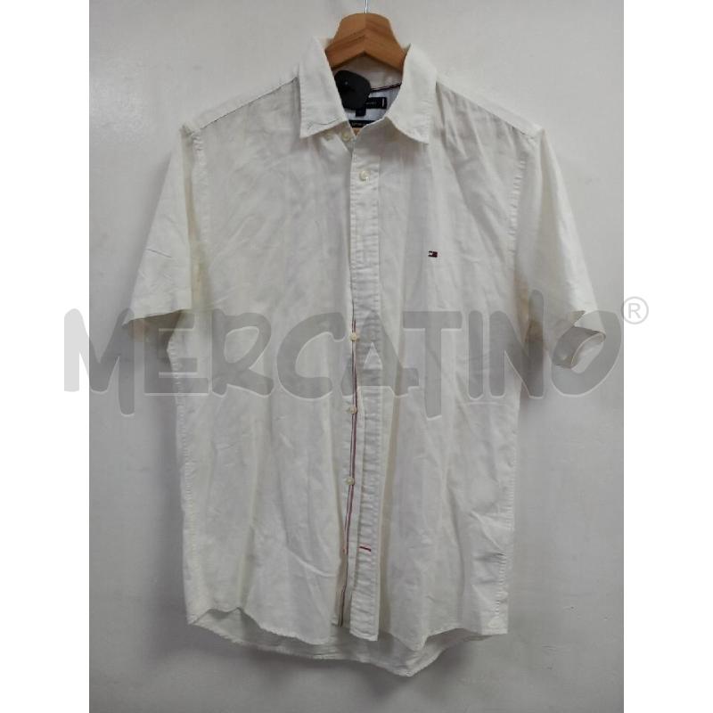 CAMICIA U TOMMY HILFIGER BIANCO | Mercatino dell'Usato Roma porta di roma 1