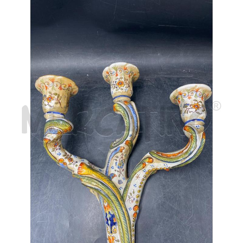 CANDELABRO MURO FRANCE CER DA RIV | Mercatino dell'Usato Roma porta di roma 2