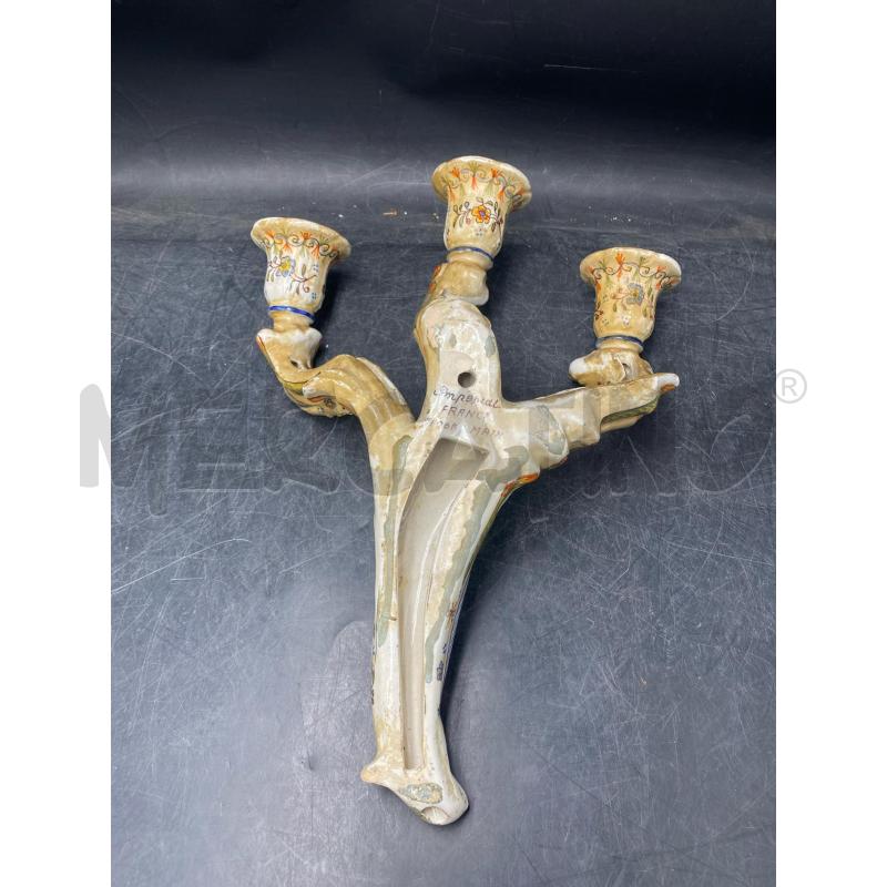 CANDELABRO MURO FRANCE CER DA RIV | Mercatino dell'Usato Roma porta di roma 4