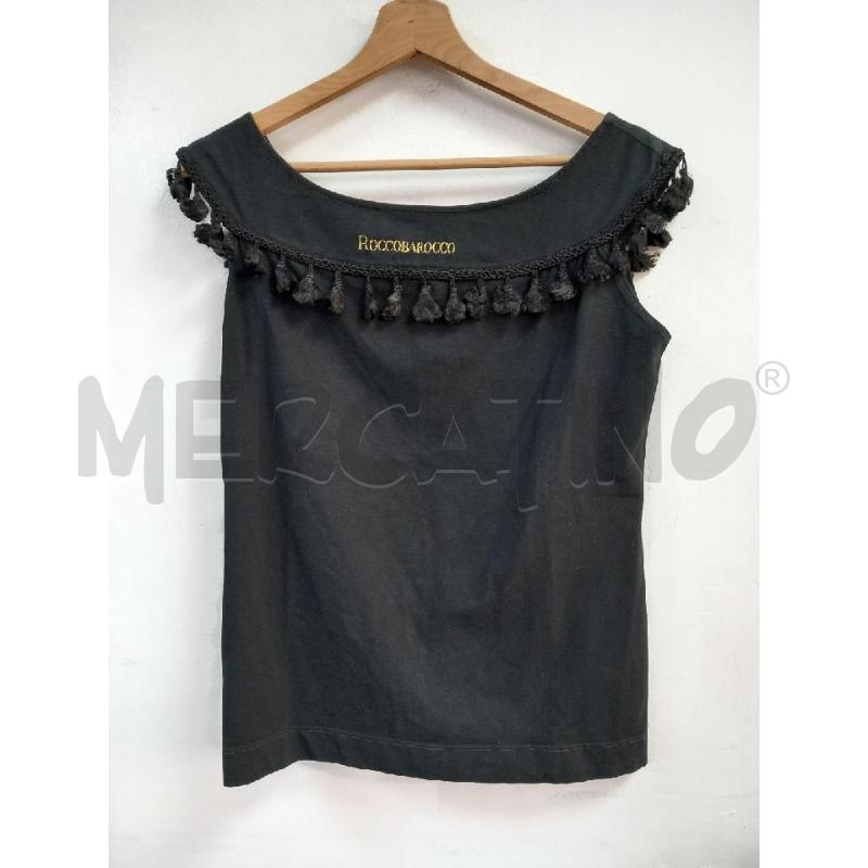 CANOTTA DONNA ROCCOBAROCCO NERA | Mercatino dell'Usato Roma porta di roma 1
