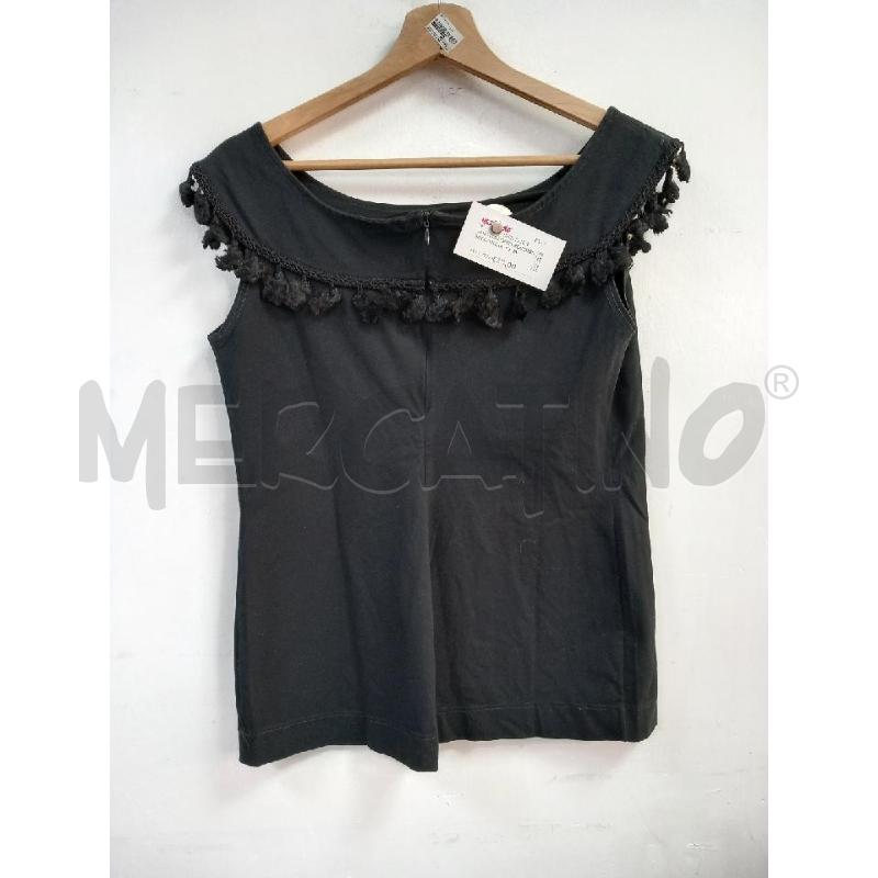 CANOTTA DONNA ROCCOBAROCCO NERA | Mercatino dell'Usato Roma porta di roma 2