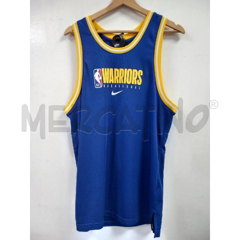 CANOTTA UOMO NIKE NBA WARRIORS BASKETBALL BLU | Mercatino dell'Usato Roma porta di roma 1