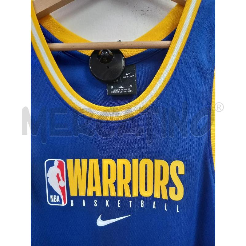CANOTTA UOMO NIKE NBA WARRIORS BASKETBALL BLU | Mercatino dell'Usato Roma porta di roma 2