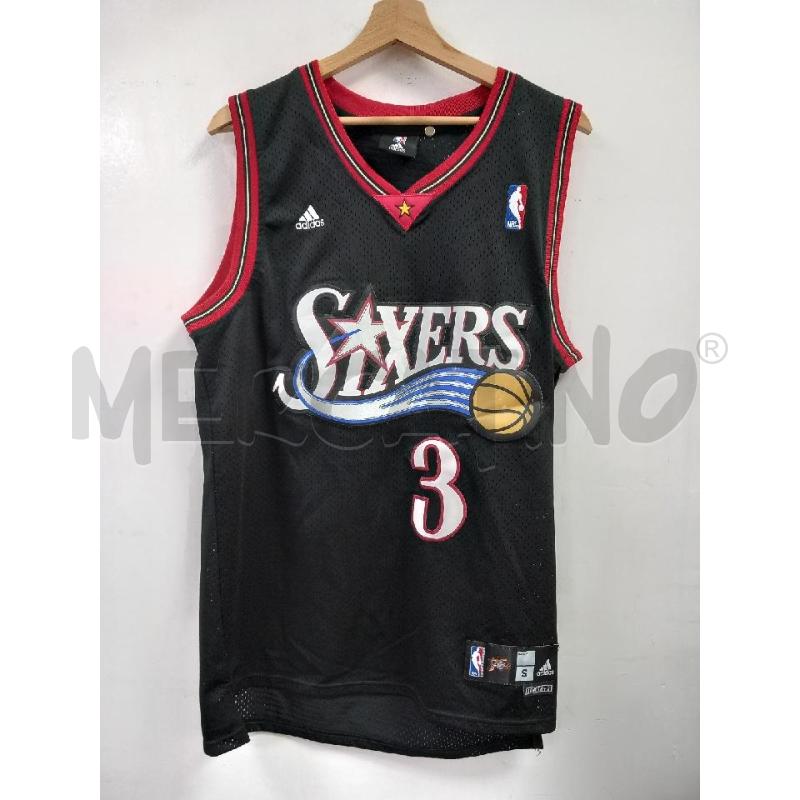 CANOTTA U ADIDAS NBA SIXERS NERO | Mercatino dell'Usato Roma porta di roma 1