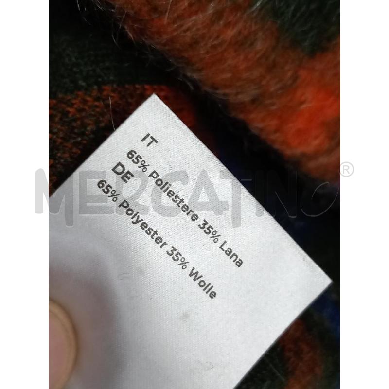 CAPPOTTO D 8 BY YOOX TARTAN MULTICOLOR MISTO LANA | Mercatino dell'Usato Roma porta di roma 3