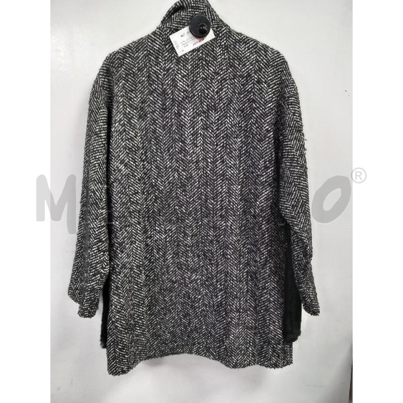 CAPPOTTO D ANNARITA N GRIGIO HERRINGBONE  | Mercatino dell'Usato Roma porta di roma 3
