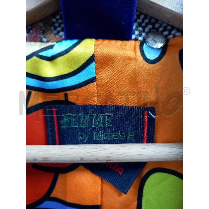 CAPPOTTO D FEMME BY MICHELE R GRIGIO ROSSO | Mercatino dell'Usato Roma porta di roma 2