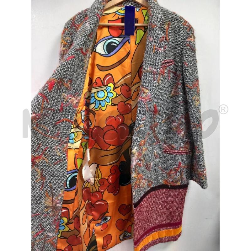 CAPPOTTO D FEMME BY MICHELE R GRIGIO ROSSO | Mercatino dell'Usato Roma porta di roma 3