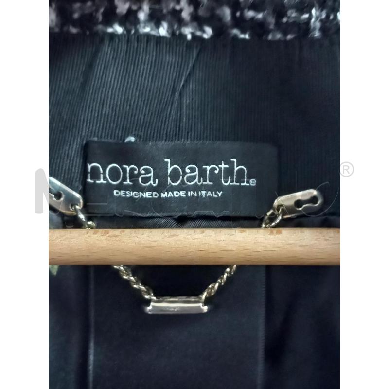 CAPPOTTO D NORA BARTH GRIGIO FIORI ROSSO BLU | Mercatino dell'Usato Roma porta di roma 2