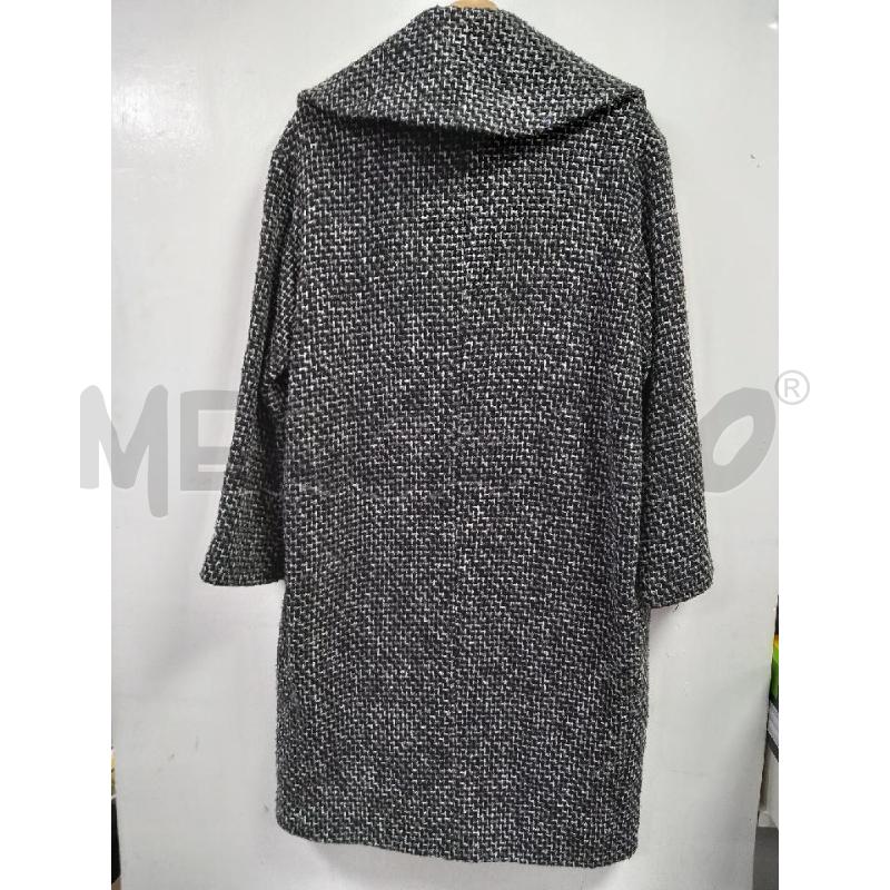CAPPOTTO D NORA BARTH GRIGIO FIORI ROSSO BLU | Mercatino dell'Usato Roma porta di roma 5