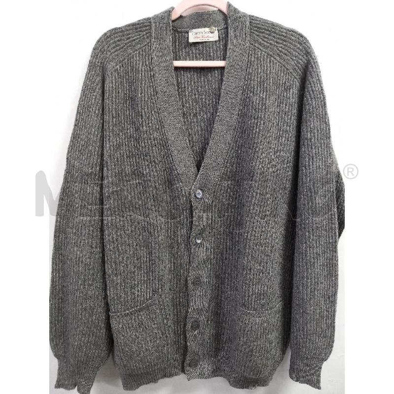 CARDIGAN U GRAN SASSO GRIGIO PURO CASHMERE | Mercatino dell'Usato Roma porta di roma 1