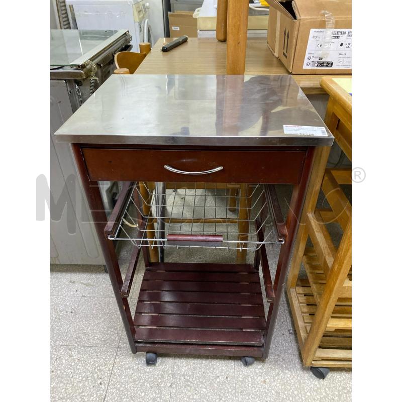 CARRELLINO DA CUCINA PIANO MET | Mercatino dell'Usato Roma porta di roma 1