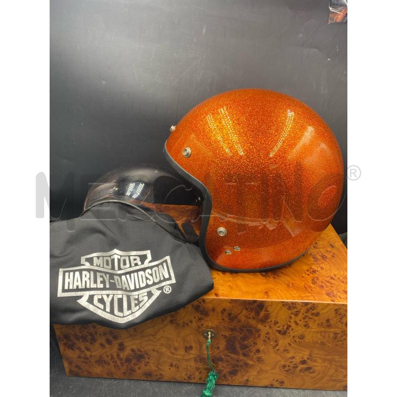 CASCO  HARLEY DAVIDSON ARANCIO+ VISIERA | Mercatino dell'Usato Roma porta di roma 1