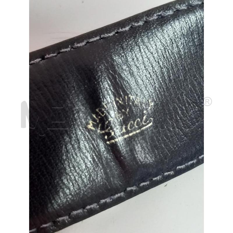 CINTURA D GUCCI 1973 BLU PELLE DA RIV | Mercatino dell'Usato Roma porta di roma 4