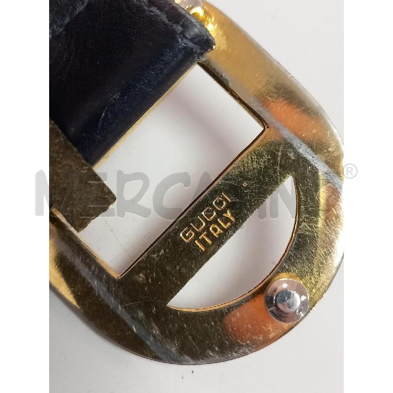 CINTURA D GUCCI 1973 BLU PELLE DA RIV | Mercatino dell'Usato Roma porta di roma 5