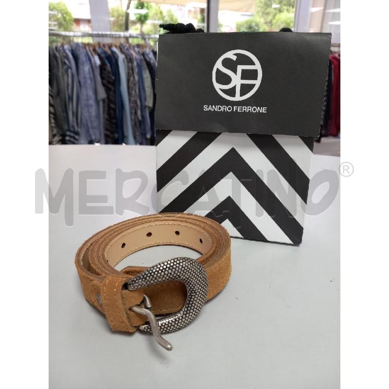CINTURA D SANDRO FERRONE BEIGE PELLE | Mercatino dell'Usato Roma porta di roma 1