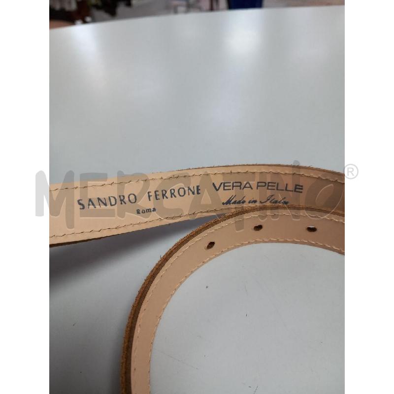 CINTURA D SANDRO FERRONE BEIGE PELLE | Mercatino dell'Usato Roma porta di roma 2