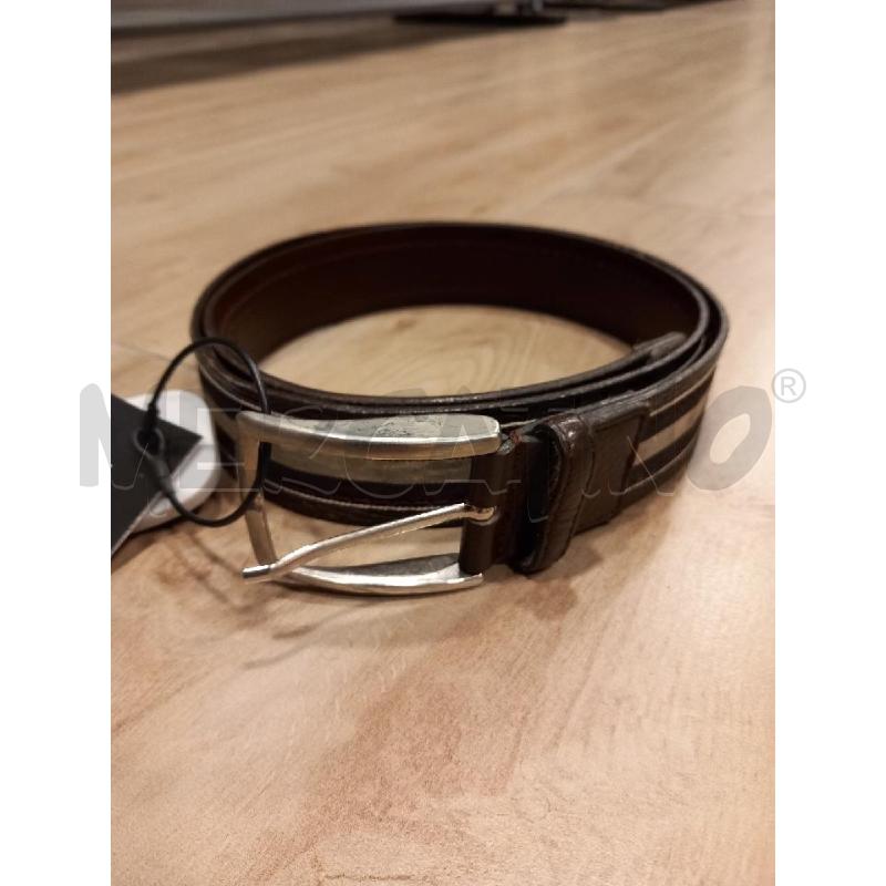 CINTURA U BOGGI MILANO MARRONE RIGHE BEIGE | Mercatino dell'Usato Roma porta di roma 1