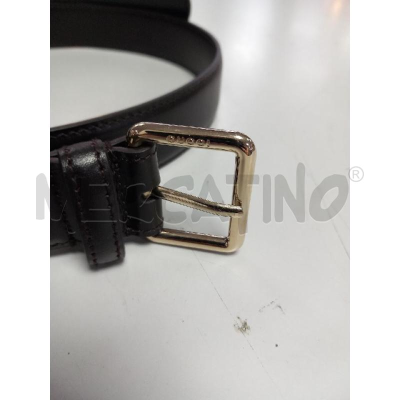 CINTURA U GUCCI TESTA DI MORO 161374-95-38 | Mercatino dell'Usato Roma porta di roma 2