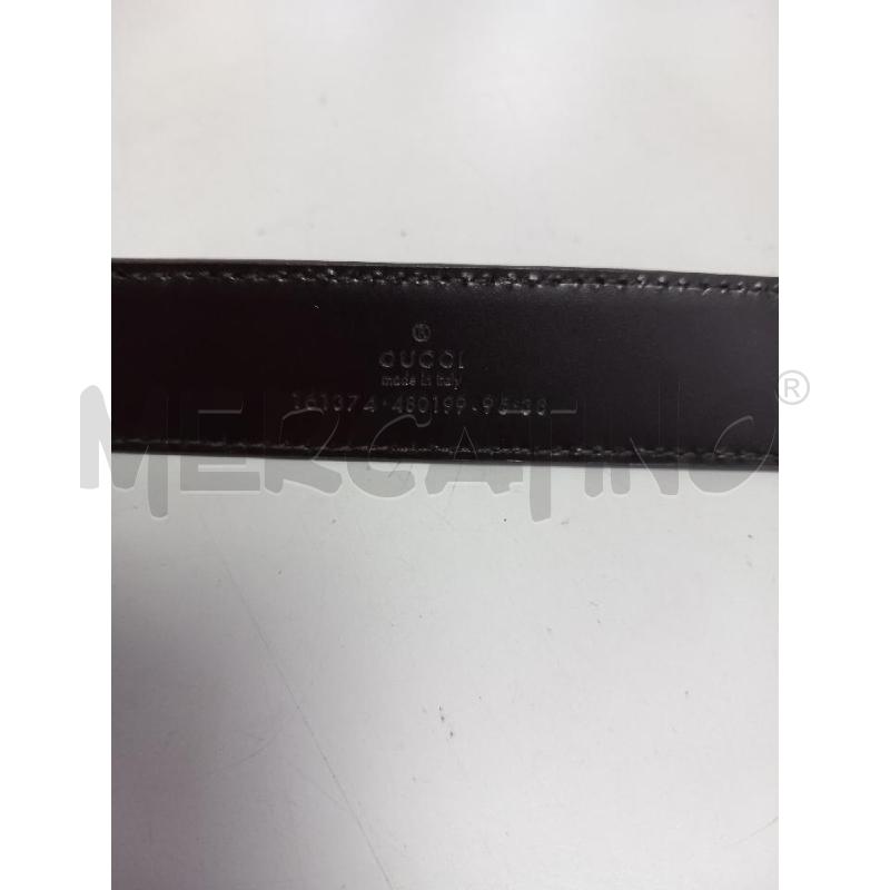 CINTURA U GUCCI TESTA DI MORO 161374-95-38 | Mercatino dell'Usato Roma porta di roma 3