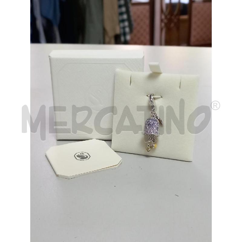 CIONDOLO SWAROVSKI FLOWER BELL 1084412 CAMPANELLA VIOLA | Mercatino dell'Usato Roma porta di roma 1