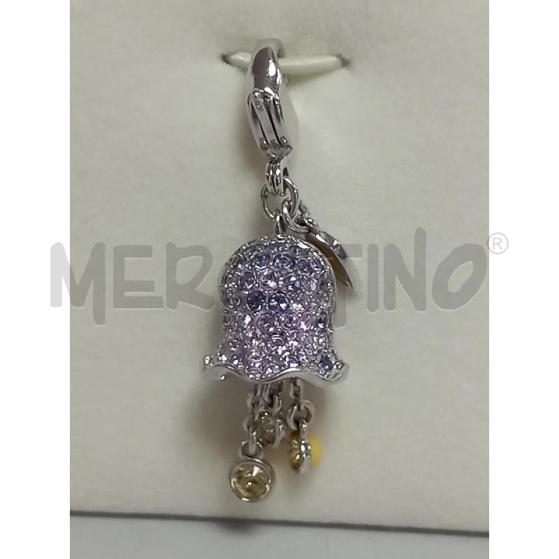 CIONDOLO SWAROVSKI FLOWER BELL 1084412 CAMPANELLA VIOLA | Mercatino dell'Usato Roma porta di roma 2