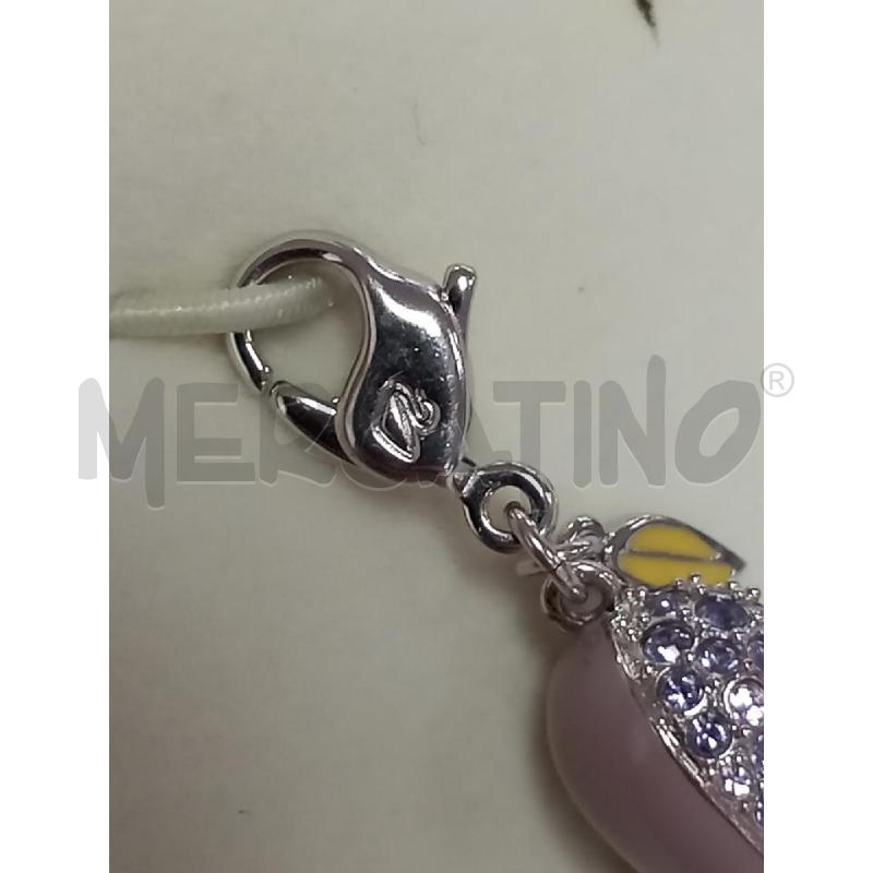 CIONDOLO SWAROVSKI FLOWER BELL 1084412 CAMPANELLA VIOLA | Mercatino dell'Usato Roma porta di roma 3
