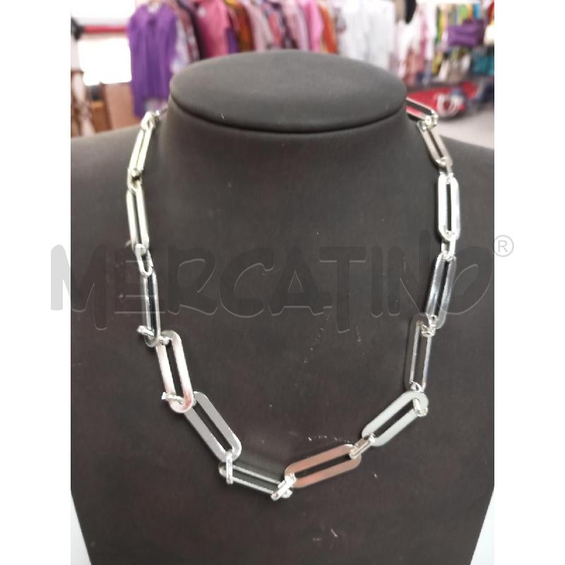 COLLANA AUTOGRAPH CATENA ARGENTATO | Mercatino dell'Usato Roma porta di roma 1