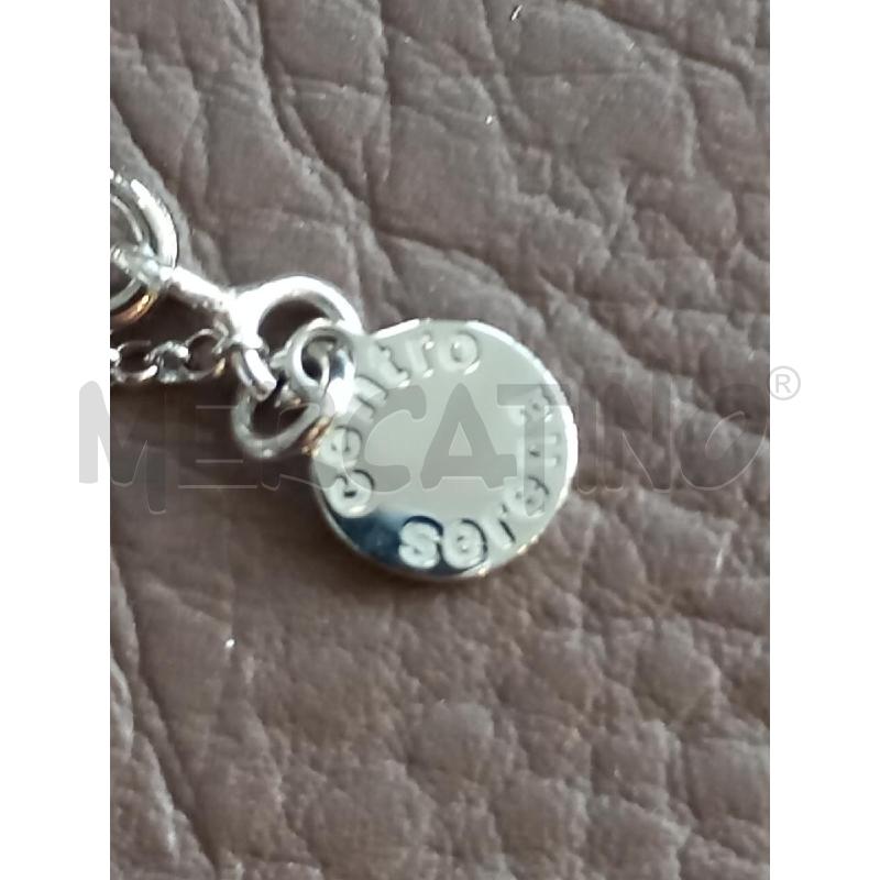 COLLANA CENTRO SERENA CIONDOLO CELESTE ARG | Mercatino dell'Usato Roma porta di roma 3