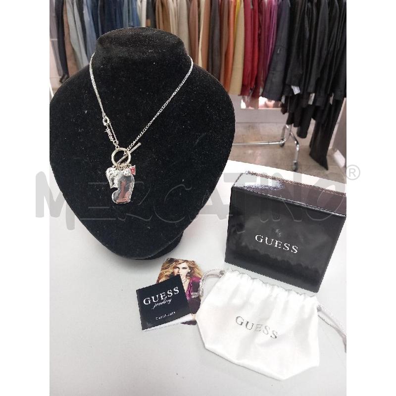COLLANA GUESS MULTIFILO SPILLA CIONDOLO CUORE | Mercatino dell'Usato Roma porta di roma 1