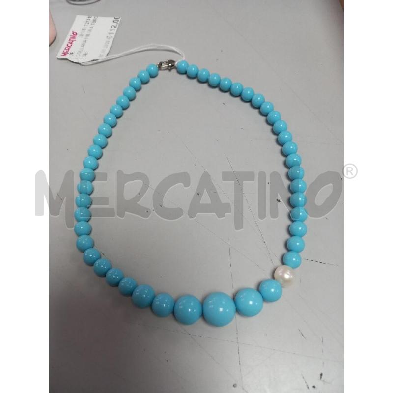 COLLANA MILUNA TURCHESE | Mercatino dell'Usato Roma porta di roma 1