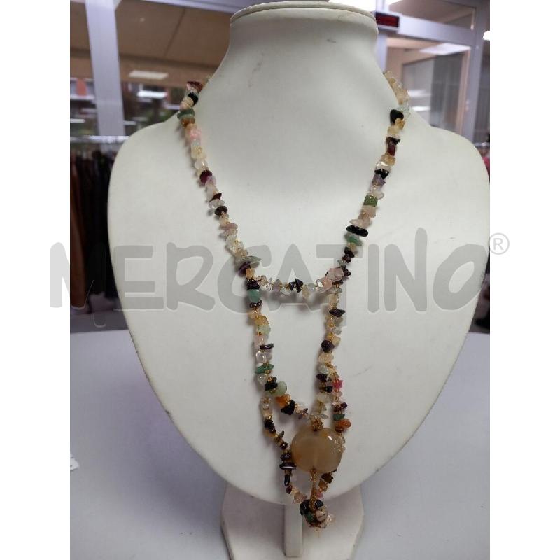 COLLANA PIETRA DURE COLORATE | Mercatino dell'Usato Roma porta di roma 1