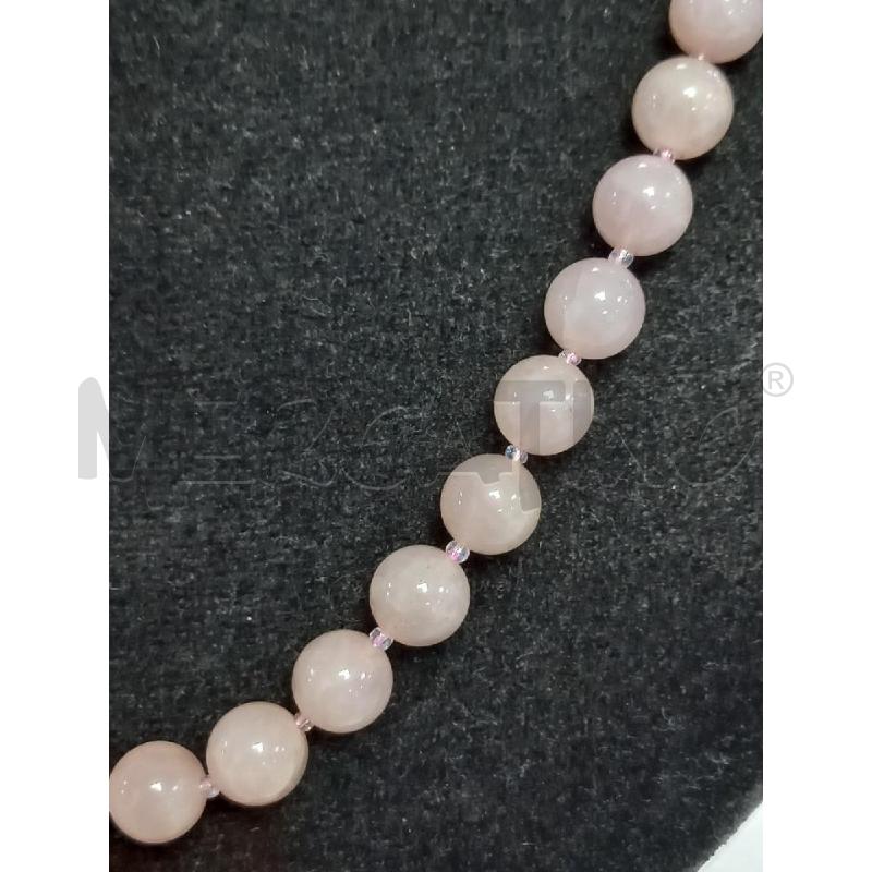 COLLANA QUARZO ROSA | Mercatino dell'Usato Roma porta di roma 2