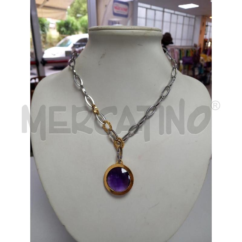 COLLANA REBECCA CIONDOLO AMETISTA | Mercatino dell'Usato Roma porta di roma 1