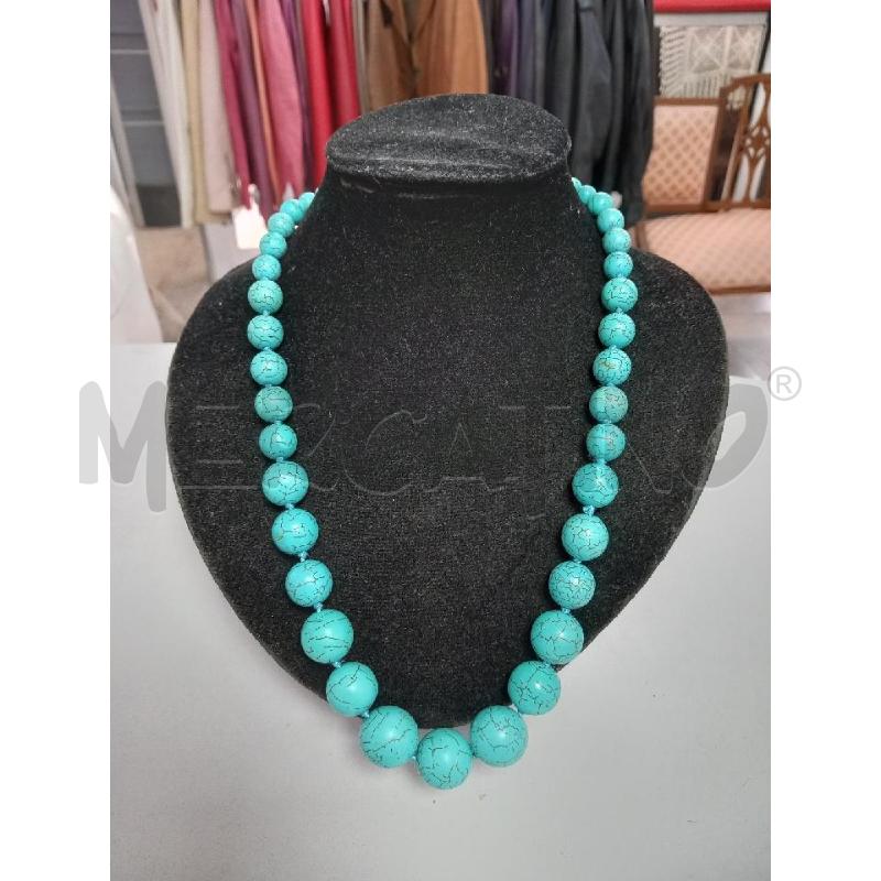 COLLANA SFERE TURCHESE | Mercatino dell'Usato Roma porta di roma 1