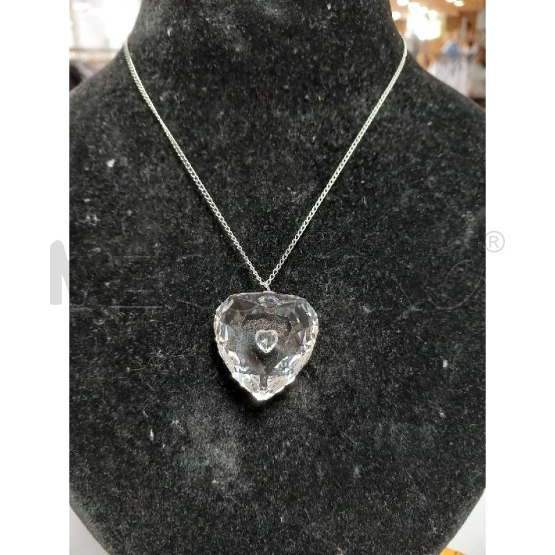 COLLANA SWAROVSKI PENDENTE CUORE | Mercatino dell'Usato Roma porta di roma 1