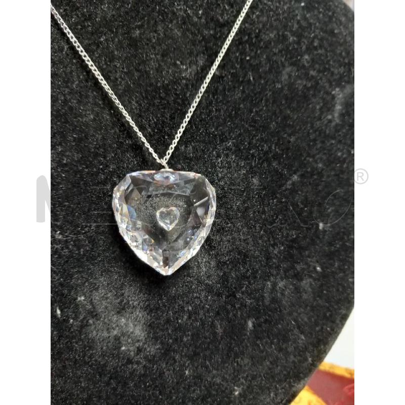 COLLANA SWAROVSKI PENDENTE CUORE | Mercatino dell'Usato Roma porta di roma 2