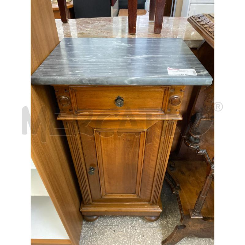 COMODINO  MARMO LEGNO | Mercatino dell'Usato Roma porta di roma 1
