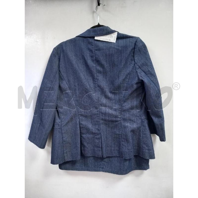 COMPLETO D CAMOMILLA BLU BLAZER + GONNA | Mercatino dell'Usato Roma porta di roma 3