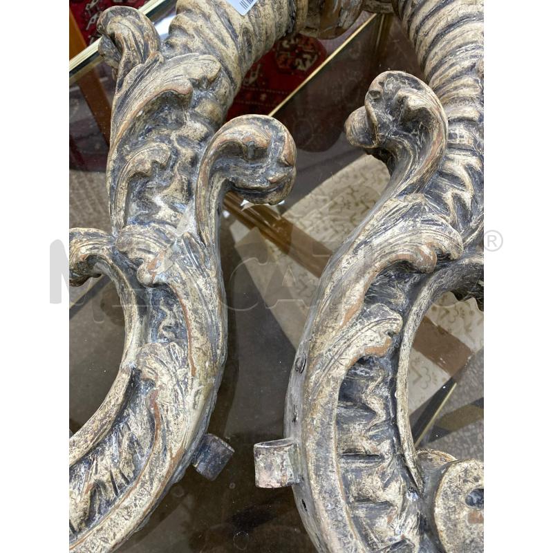 COPPIA APPLIQUE ANTICHI + GANCI ACC 6 | Mercatino dell'Usato Roma porta di roma 2