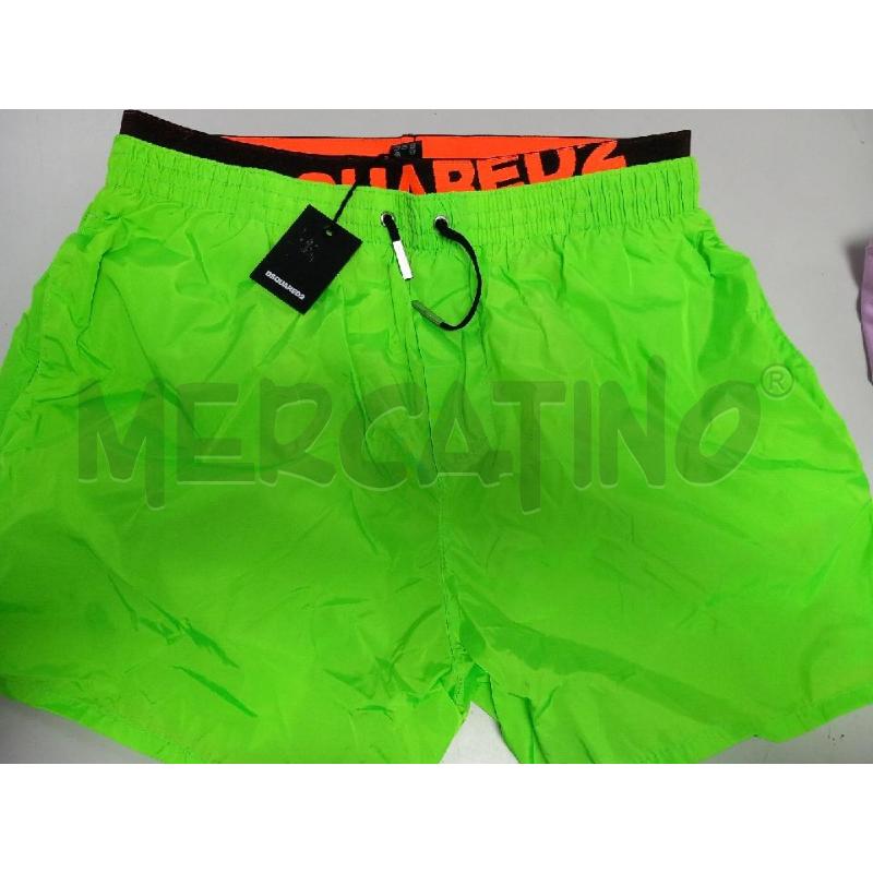 COSTUME UOMO DSQUARED VERDE FLUO | Mercatino dell'Usato Roma porta di roma 1