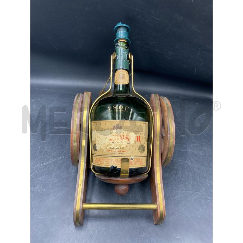 COURVOISIER SU CANNONE IN LEGNO | Mercatino dell'Usato Roma porta di roma 2