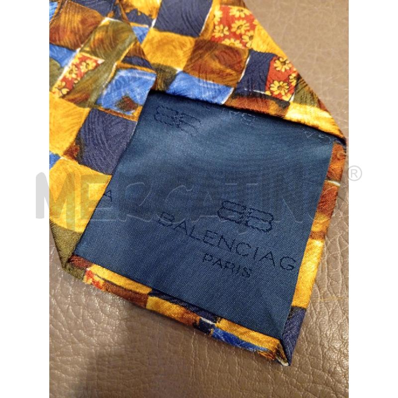 CRAVATTA BALENCIAGA PARIS MULTICOLOR | Mercatino dell'Usato Roma porta di roma 3