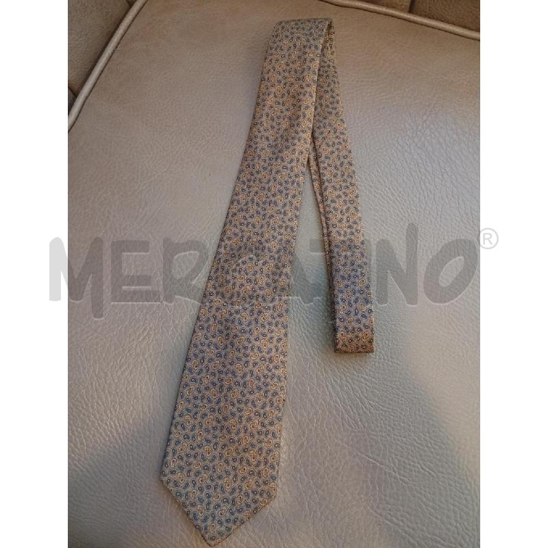 CRAVATTA BALLANTYNE BEIGE PAISLEY BLU | Mercatino dell'Usato Roma porta di roma 1