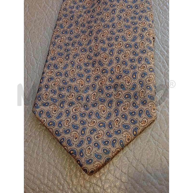 CRAVATTA BALLANTYNE BEIGE PAISLEY BLU | Mercatino dell'Usato Roma porta di roma 2
