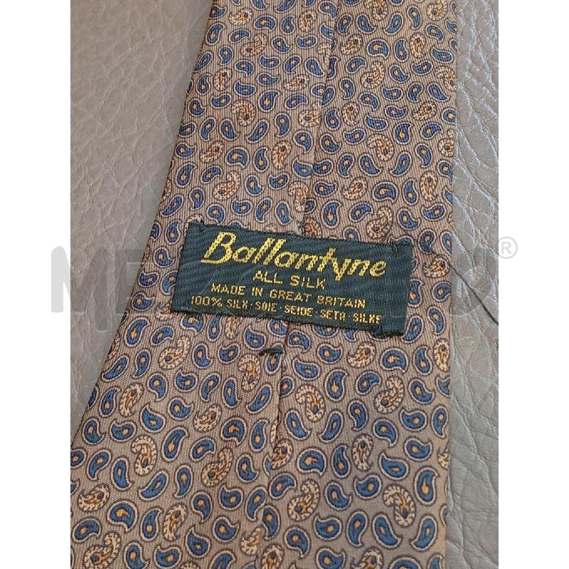 CRAVATTA BALLANTYNE BEIGE PAISLEY BLU | Mercatino dell'Usato Roma porta di roma 3