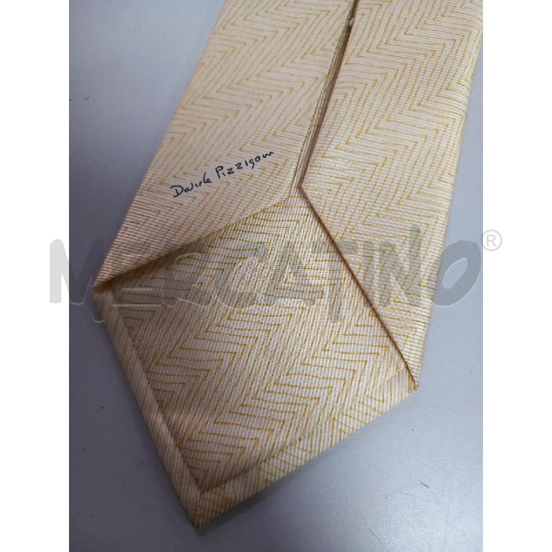 CRAVATTA BULGARI GIALLO HERRINGBONE | Mercatino dell'Usato Roma porta di roma 2