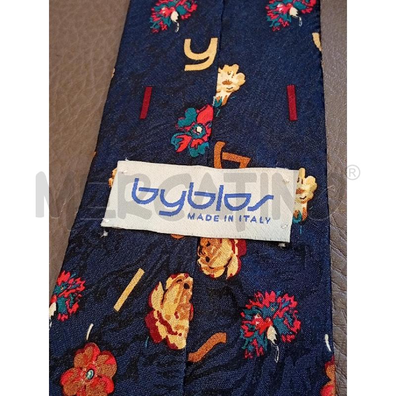 CRAVATTA BYBLOS BLU FANTASIA FLOREALE | Mercatino dell'Usato Roma porta di roma 3