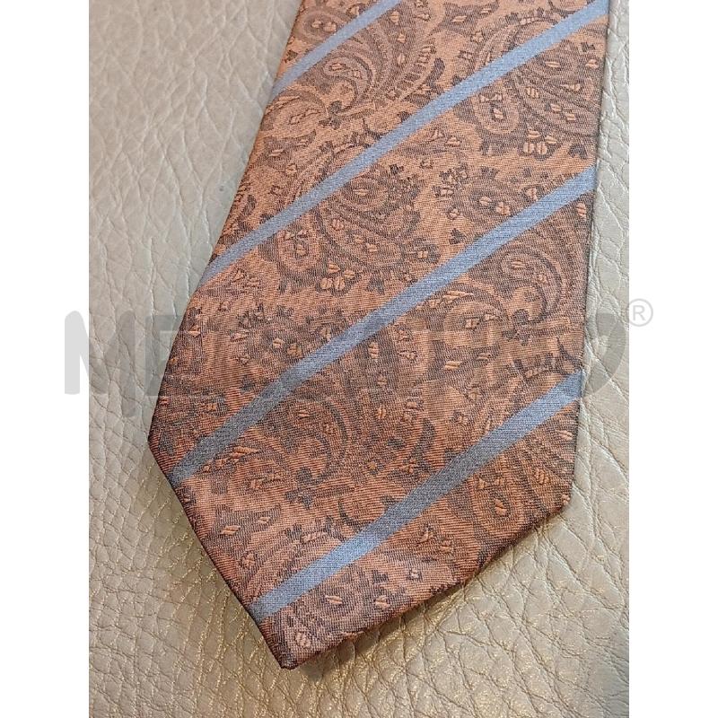 CRAVATTA ERMENEGILDO ZEGNA MARRONE PAISLEY REGIMENTAL GRIGIO | Mercatino dell'Usato Roma porta di roma 2